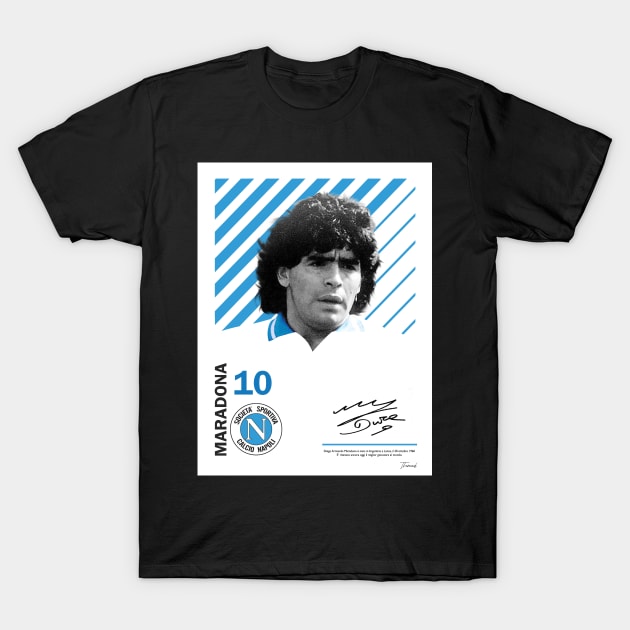 MARADONA / VINTAGE POSTER LIMITED EDITION T-Shirt by Jey13